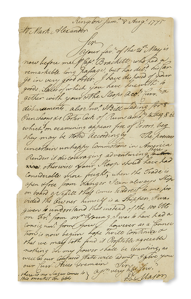 (AMERICAN REVOLUTION.) Group of 18 letters relating to the Revolution.